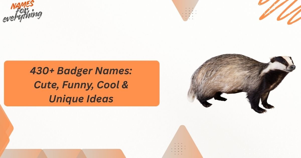 Badger Names