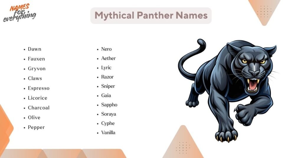 Mythical Panther Names