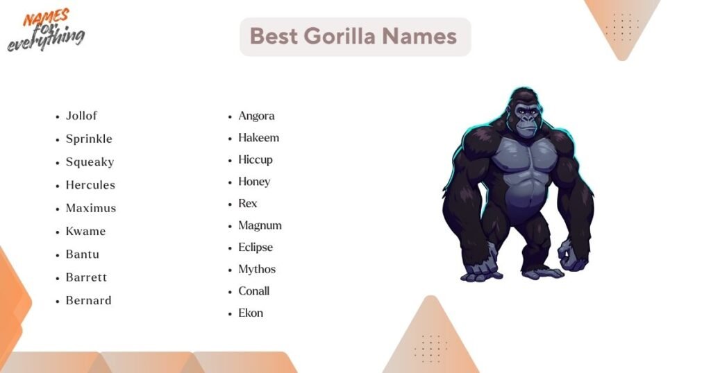 Best Gorilla Names 