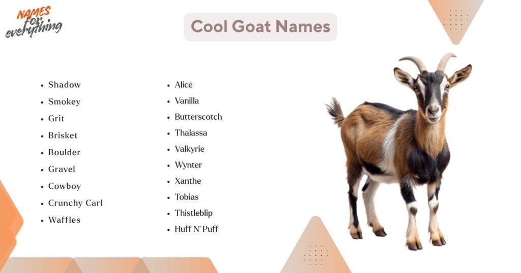 Cool Goat Names