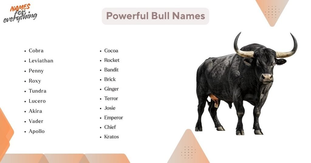 Powerful Bull Names