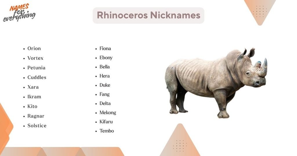 Rhinoceros Nicknames