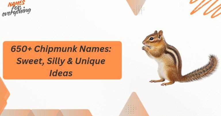 Chipmunk Names