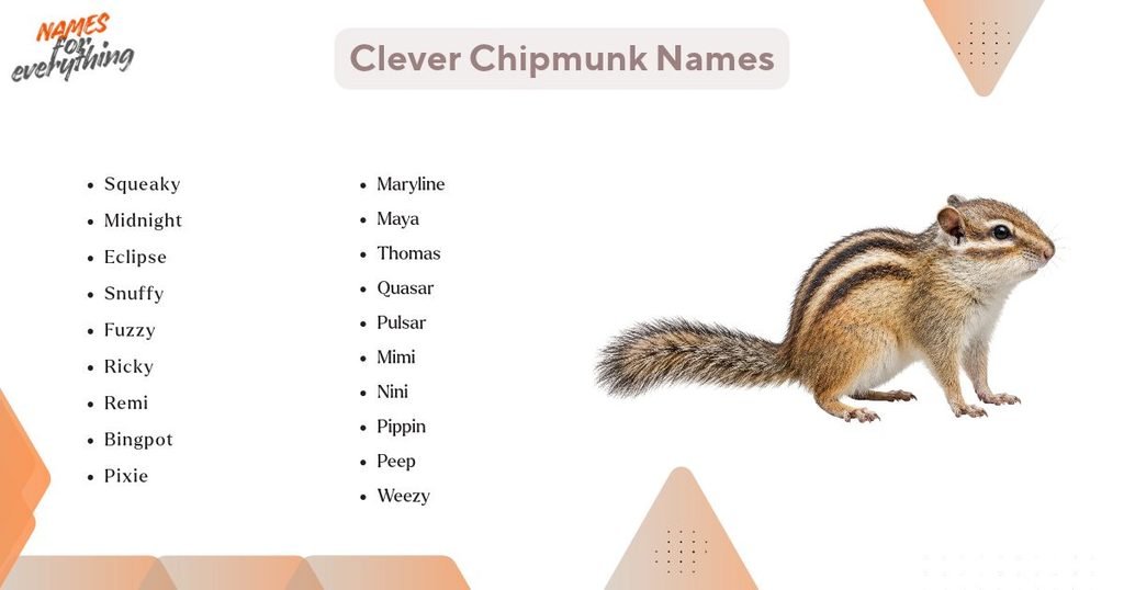 Clever Chipmunk Names