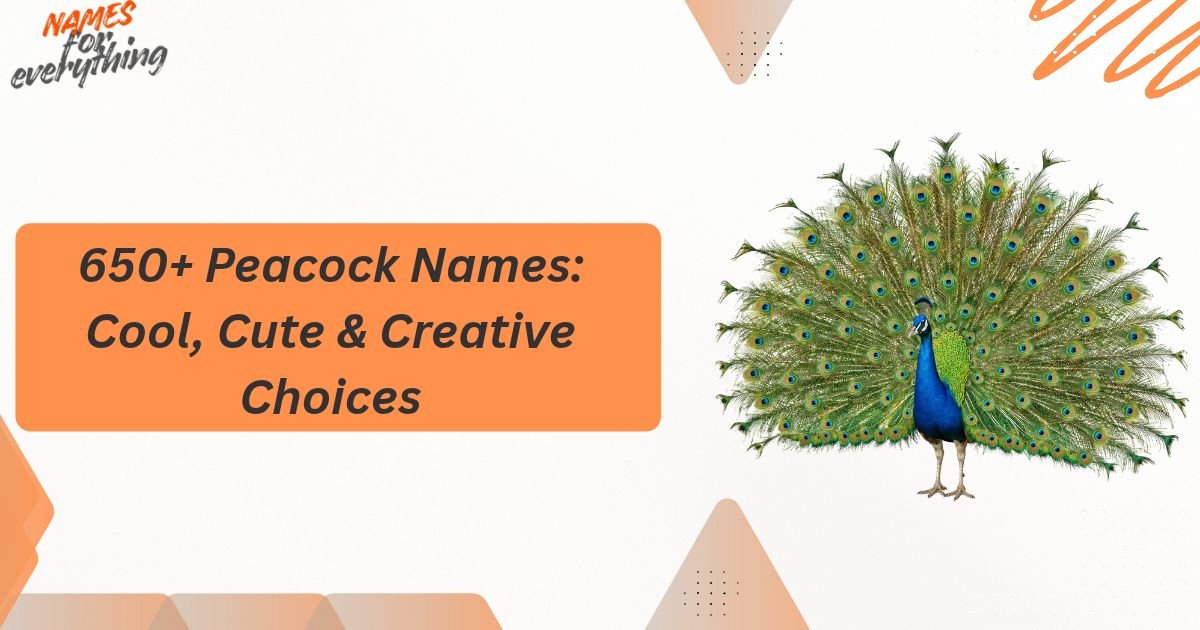 Peacock Names